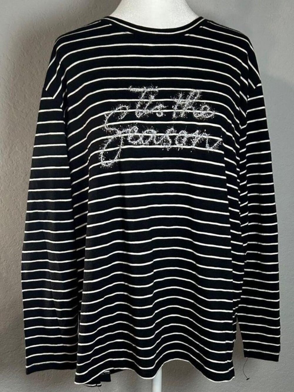 Talbots Women's Black and White T-shirt